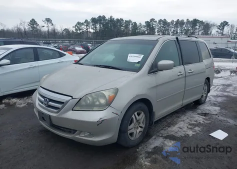 2006 Honda Odyssey Ex-L z USA, uszkodzony, nr VIN 5FNRL38606B409523